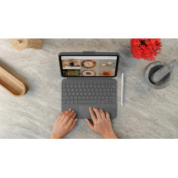 Logitech 920-011436 clavier pour tablette AZERTY Français Smart Connector Gris