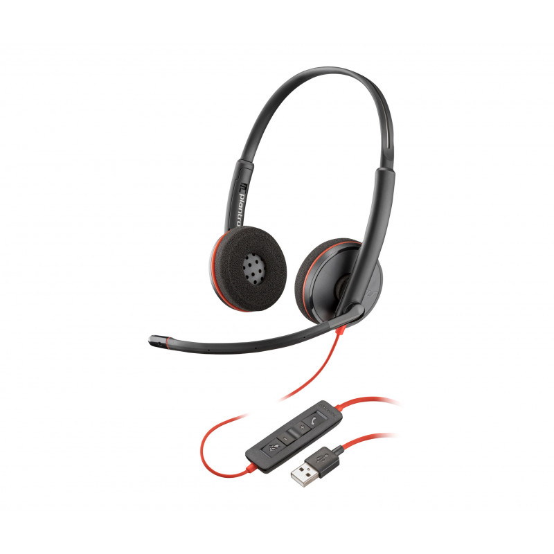 POLY Micro-casque stéréo USB-A Blackwire 3220 (lot)