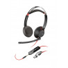 POLY Micro-casque Blackwire 5220 stéréo USB-C + connexion 3,5 mm + adaptateur USB-C/A