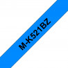 Brother M-K521B ruban d'étiquette Noir sur bleu