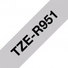 Brother TZE-R951 ruban d'étiquette Noir sur argent