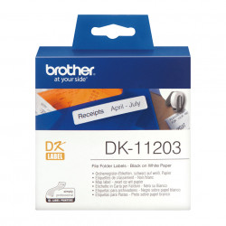 Brother DK-11203 Rouleau d'étiquettes - original – Noir sur blanc, 17 x 87 mm