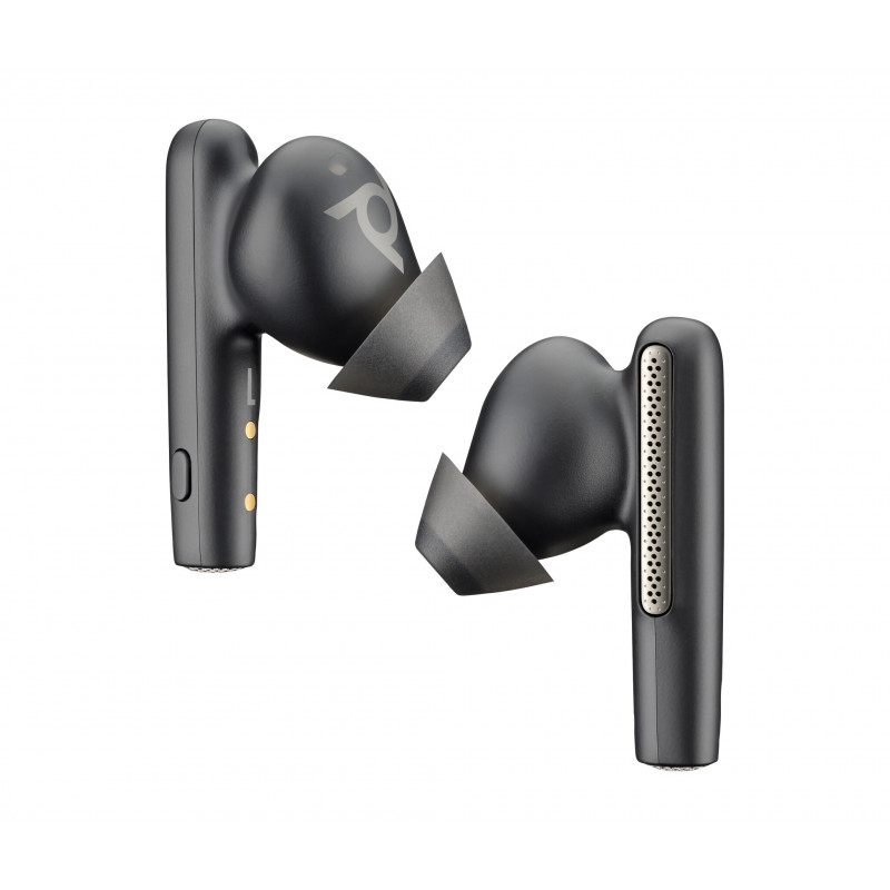 Poly Écouteurs noir charbon Voyager Free 60 UC M +adaptateur USB-C BT700 + étui de charge de base