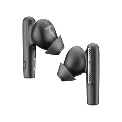 Poly Écouteurs noir charbon Voyager Free 60 UC M +adaptateur USB-C BT700 + étui de charge de base