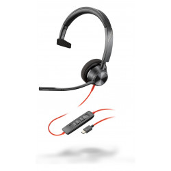 Poly Micro-casque Blackwire 3310 monaural USB-C + adaptateur USB-C/A