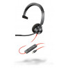 Poly Micro-casque Blackwire 3310 monaural USB-C + adaptateur USB-C/A
