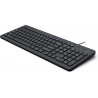 HP 150 WD KBD FR clavier Universel USB Noir