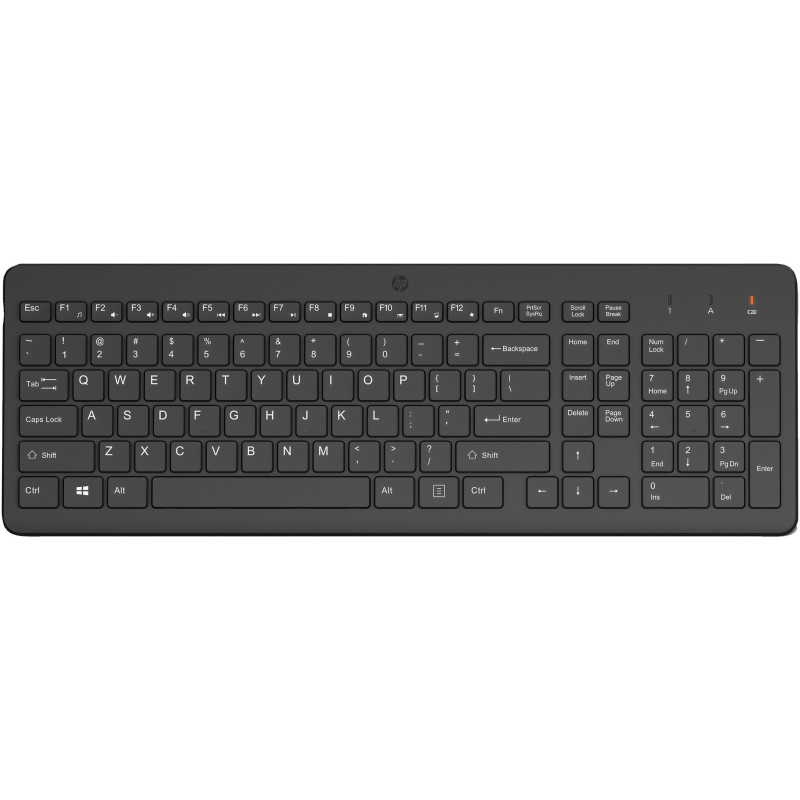 HP 225 Wireless Keyboard - Tastatur clavier Universel RF sans fil Noir