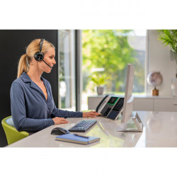 Poly Casque VOYAGER 4320-M certifié Microsoft Teams avec socle de charge