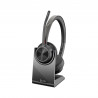 Poly Casque VOYAGER 4320-M certifié Microsoft Teams avec socle de charge