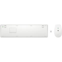HP 650 WRLS KB/MSE COMBO WHT FR clavier Souris incluse Maison RF sans fil Blanc