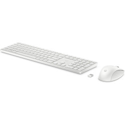 HP 650 WRLS KB/MSE COMBO WHT FR clavier Souris incluse Maison RF sans fil Blanc