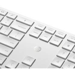HP 650 WRLS KB/MSE COMBO WHT FR clavier Souris incluse Maison RF sans fil Blanc