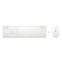 HP 650 WRLS KB/MSE COMBO WHT FR clavier Souris incluse Maison RF sans fil Blanc