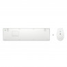 HP 650 WRLS KB/MSE COMBO WHT FR clavier Souris incluse Maison RF sans fil Blanc