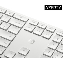 HP 650 WRLS KB/MSE COMBO WHT FR clavier Souris incluse Maison RF sans fil Blanc