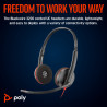 Poly Micro-casque Blackwire 3220 stéréo USB-C + adaptateur USB-C/A