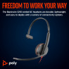 Poly Micro-casque Blackwire 3210 monaural USB-C + adaptateur USB-C/A