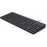 HP 150 WD KBD FR clavier Universel USB Noir