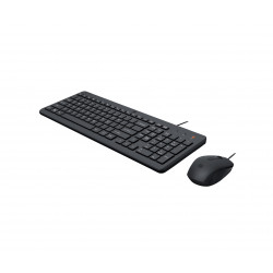 HP 150 WIRED MOUSE/KB COMBO FR clavier Souris incluse USB Noir