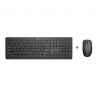 HP 230 WL MOUSE+KB COMBO FR clavier Souris incluse Bureau RF sans fil Noir