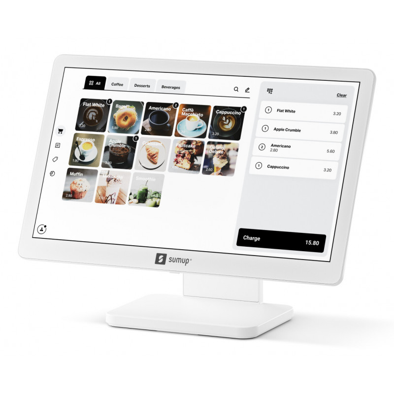 SumUp POS Lite & Solo 33 cm (13") 1920 x 1080 pixels Écran tactile Blanc