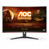 AOC G2 C32G2ZE/BK écran plat de PC 80 cm (31.5") 1920 x 1080 pixels Full HD LED Noir, Rouge