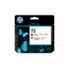HP 73 tête d'impression DesignJet noir mat et rouge chromatique