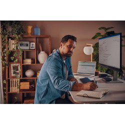 HP KBD 975 DUAL-MODE WL FR clavier RF sans fil + Bluetooth Noir