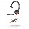 Poly Micro-casque Blackwire 3310 monaural USB-C + adaptateur USB-C/A