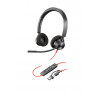 Poly Micro-casque Blackwire 3320 stéréo USB-C + adaptateur USB-C/A
