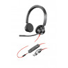 Poly Micro-casque Blackwire 3325 stéréo USB-C + connexion 3,5 mm + adaptateur USB-C/A
