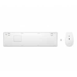 HP 650 WRLS KB/MSE COMBO WHT FR clavier Souris incluse Maison RF sans fil Blanc