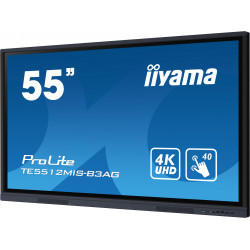 iiyama TE5512MIS-B3AG Écran d'affichage dynamique En forme de kiosk 139,7 cm (55") LCD Wifi 400 cd/m² 4K Ultra HD Noir Écran