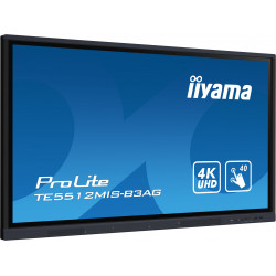 iiyama TE5512MIS-B3AG Écran d'affichage dynamique En forme de kiosk 139,7 cm (55") LCD Wifi 400 cd/m² 4K Ultra HD Noir Écran