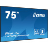 iiyama LH7575UHS-B1AG Écran d'affichage dynamique Écran plat de signalisation numérique 190,5 cm (75") LCD Wifi 500 cd/m² 4