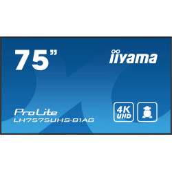 iiyama LH7575UHS-B1AG Écran d'affichage dynamique Écran plat de signalisation numérique 190,5 cm (75") LCD Wifi 500 cd/m² 4