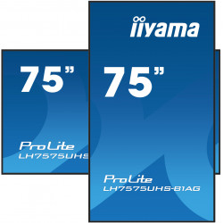 iiyama LH7575UHS-B1AG Écran d'affichage dynamique Écran plat de signalisation numérique 190,5 cm (75") LCD Wifi 500 cd/m² 4