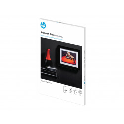 HP Papier photo Premium Plus, finition satinée, 300 g/m2, A4 (210 x 297 mm), 20 feuilles