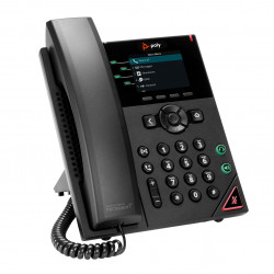 Poly Téléphone IP VVX 250 à 4 lignes et compatible PoE