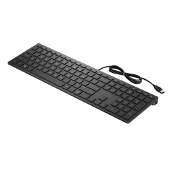 HP PAV WIRED KEYBOARD 300 EN clavier Bureau USB Noir