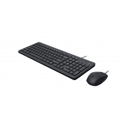 HP 150 WIRED MOUSE/KB COMBO FR clavier Souris incluse USB Noir