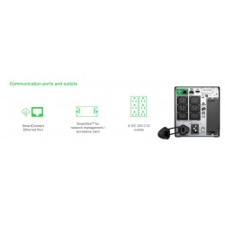 APC Smart-UPS SMT750IC Onduleur - 6x C13, USB, SmartConnect, 750 VA
