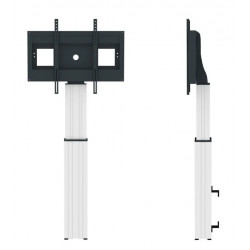 Neomounts MOTORIZED RAL9005 SLVR 42-100IN 200X200/1200X600 150KG+BRACKETS 2,54 m (100") Argent