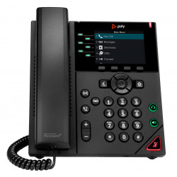 Poly Téléphone IP VVX 350 à 6 lignes et compatible PoE