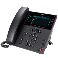 Poly Téléphone IP VVX 450 à 12 lignes et compatible PoE