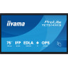 iiyama PROLITE TE7514MIS-B2AG Écran plat de signalisation numérique 190,5 cm (75") LCD Wifi 435 cd/m² 4K Ultra HD Noir Écra