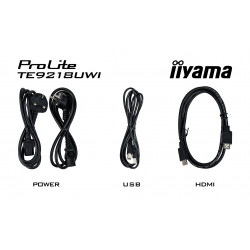 iiyama TE9218UWI-B1AG affichage de messages Écran plat interactif 2,32 m (91.5") LED Wifi 500 cd/m² 5K Ultra HD Noir Écran t