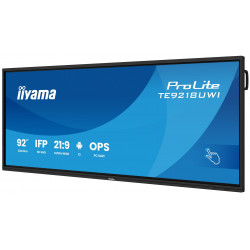 iiyama TE9218UWI-B1AG affichage de messages Écran plat interactif 2,32 m (91.5") LED Wifi 500 cd/m² 5K Ultra HD Noir Écran t