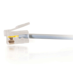 C2G 5m RJ11 6P4C Straight Modular Cable câble de signal Gris